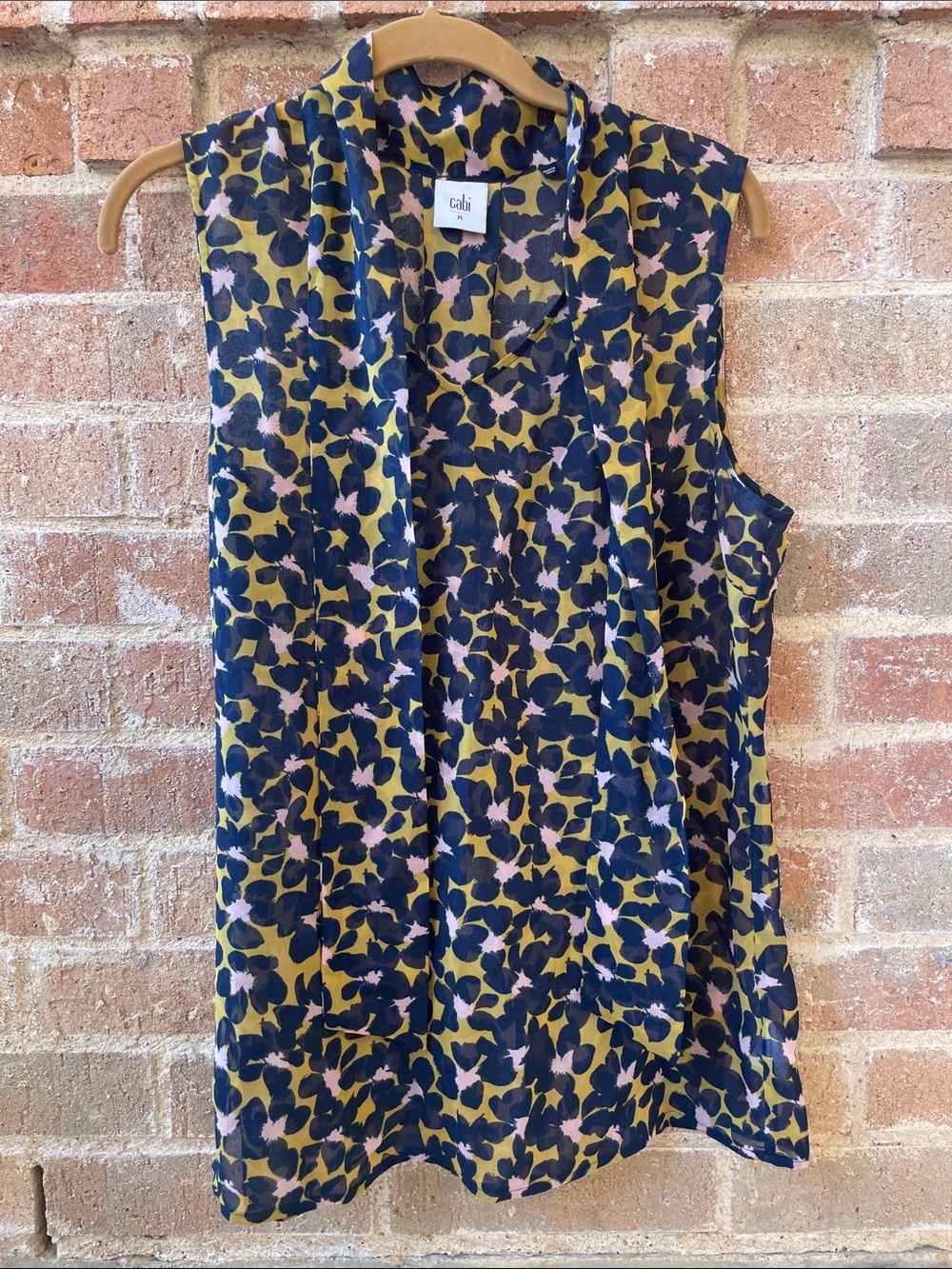 CABI Sleeveless Floral Blouse